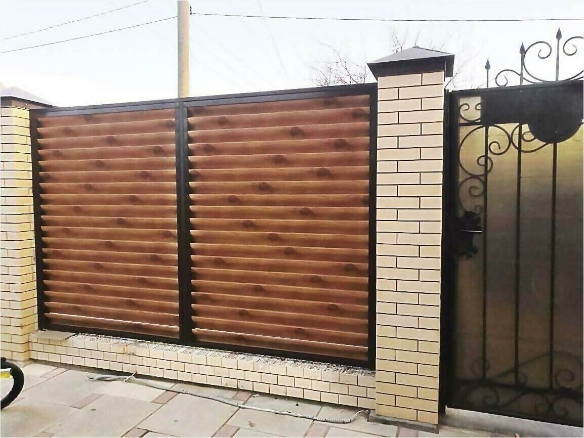 Забор жалюзи 50м светлое дерево фото8 в Новочеркасске
