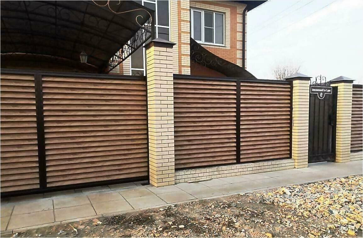 Забор жалюзи 50м светлое дерево фото5 в Новочеркасске