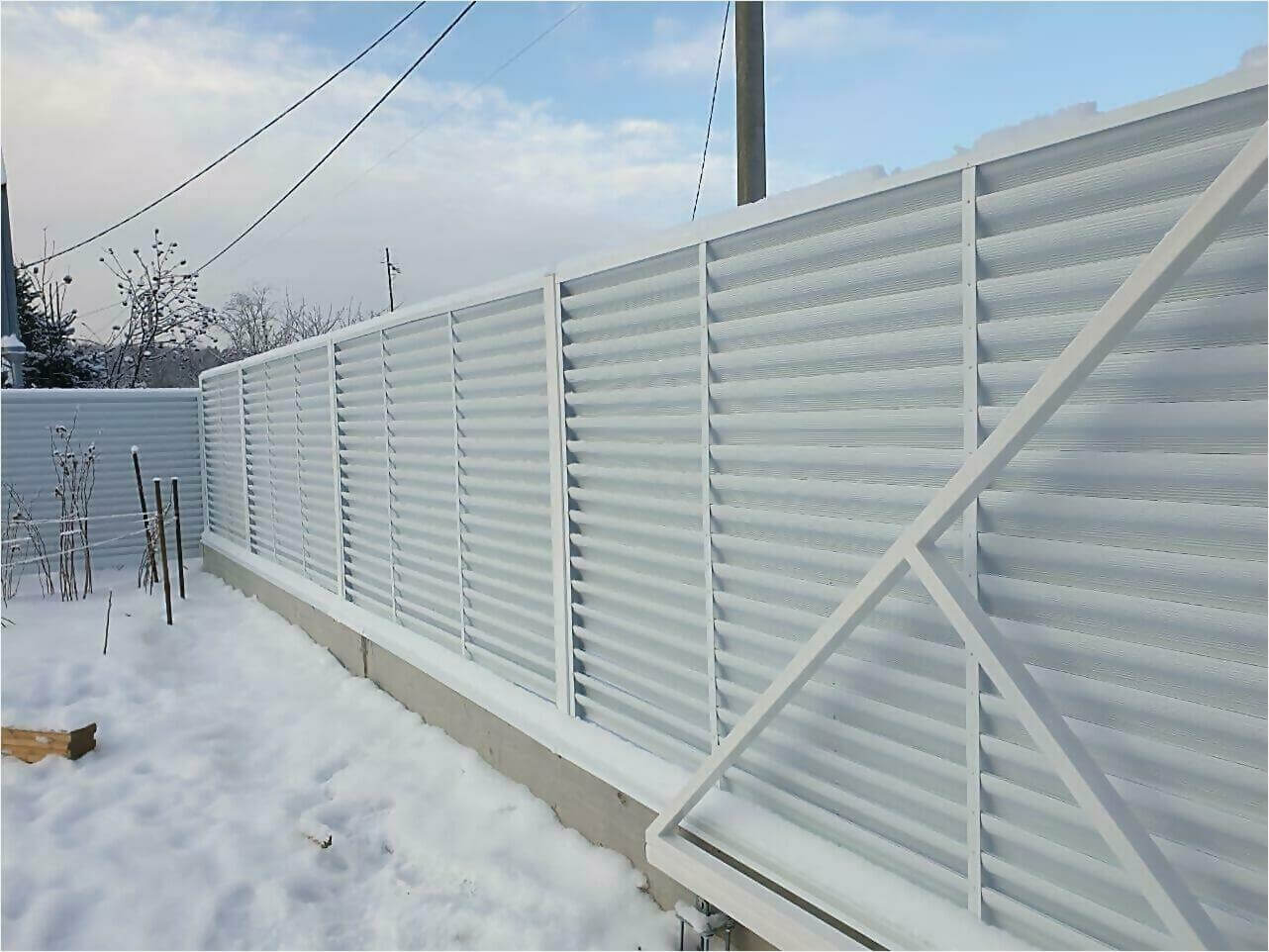 Забор жалюзи 150м RAL9003 фото3 в Новочеркасске