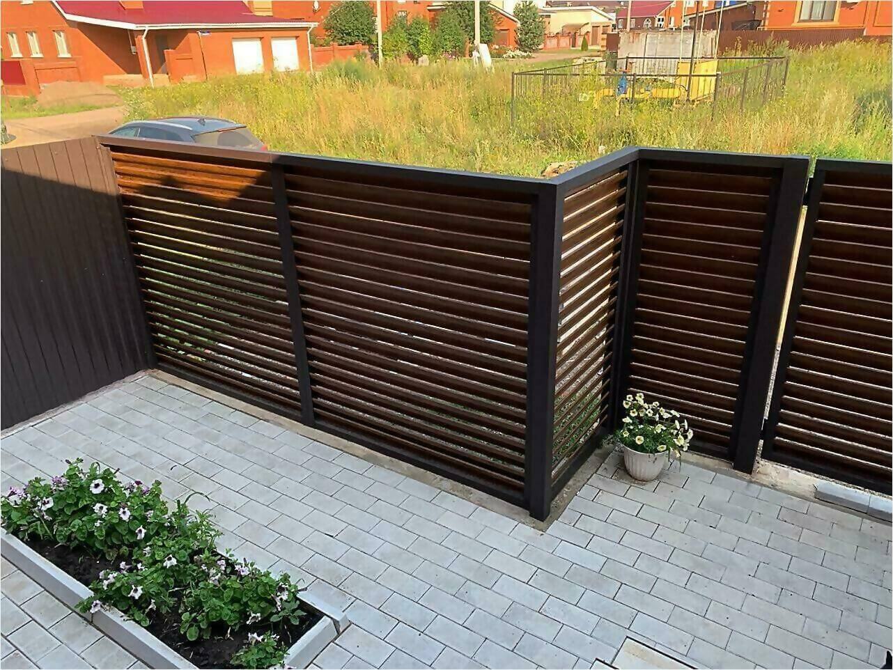 Забор-жалюзи каштан двусторонний фото5 в Новочеркасске