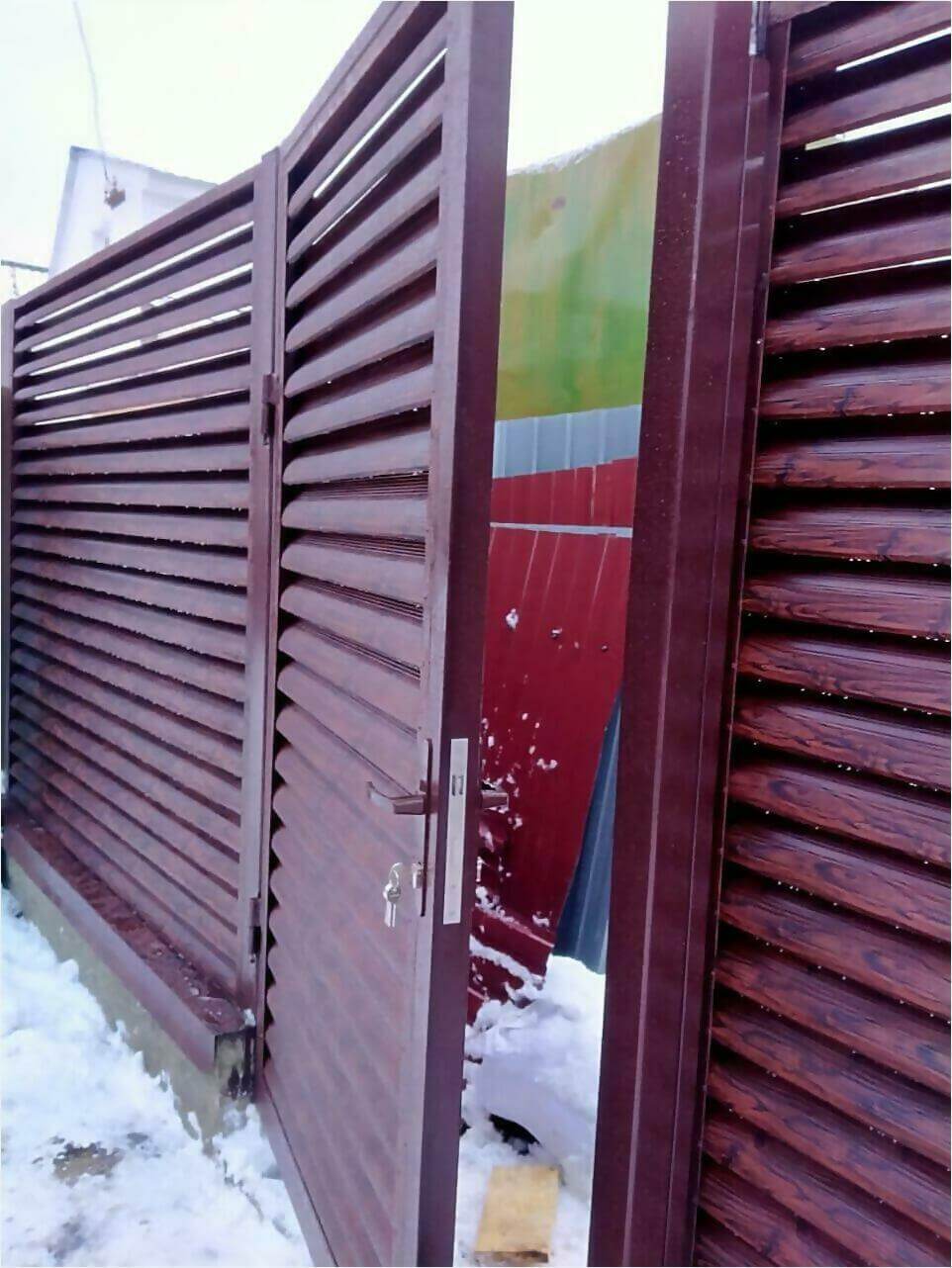забор-жалюзи Каштан Красный фото2 в Новочеркасске