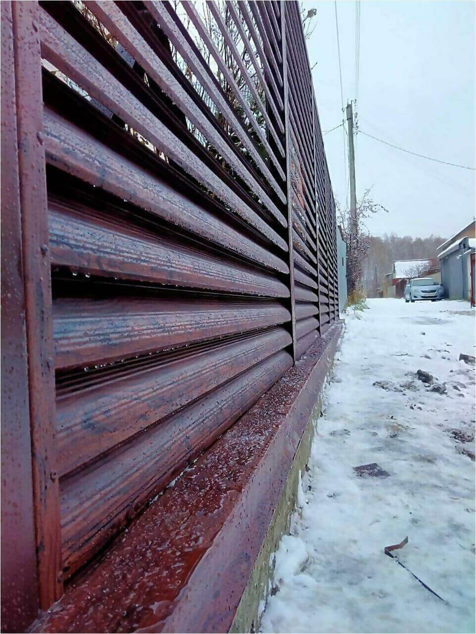 забор-жалюзи Каштан Красный фото3 в Новочеркасске