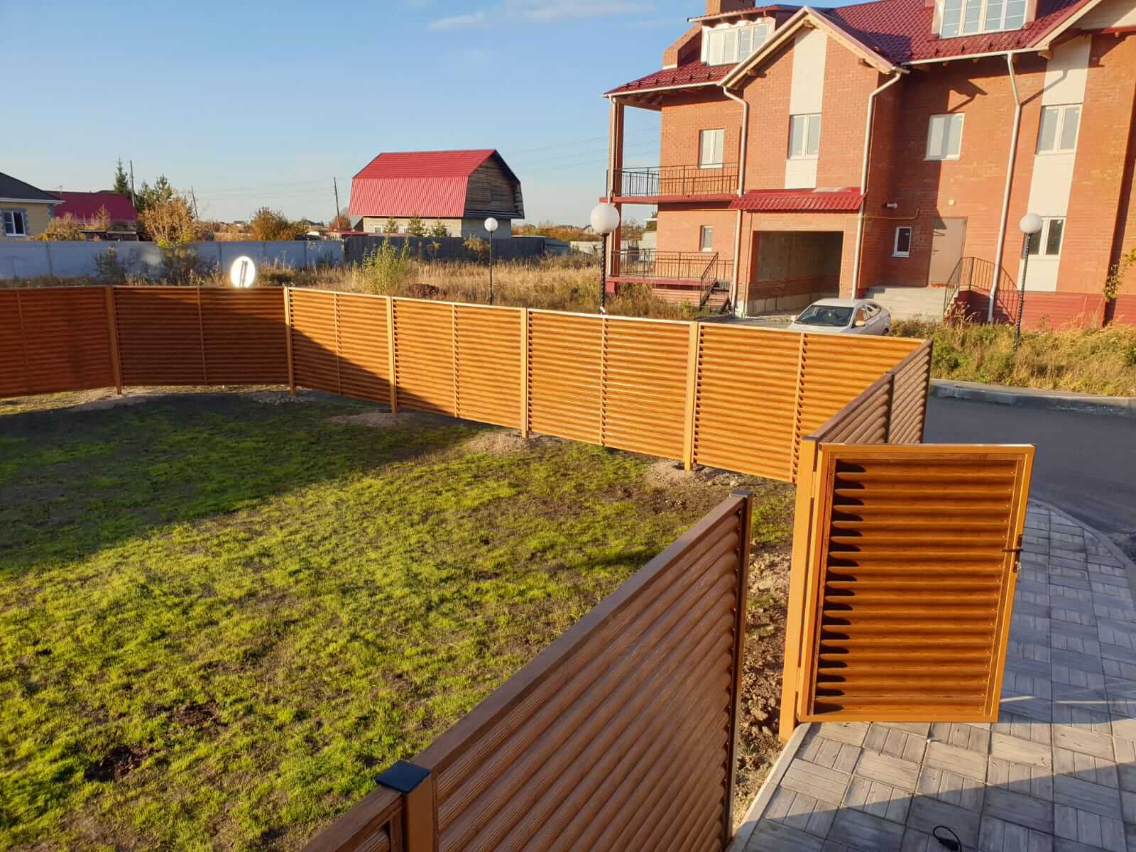 Забор-жалюзи 90м Орех фото10 в Новочеркасске