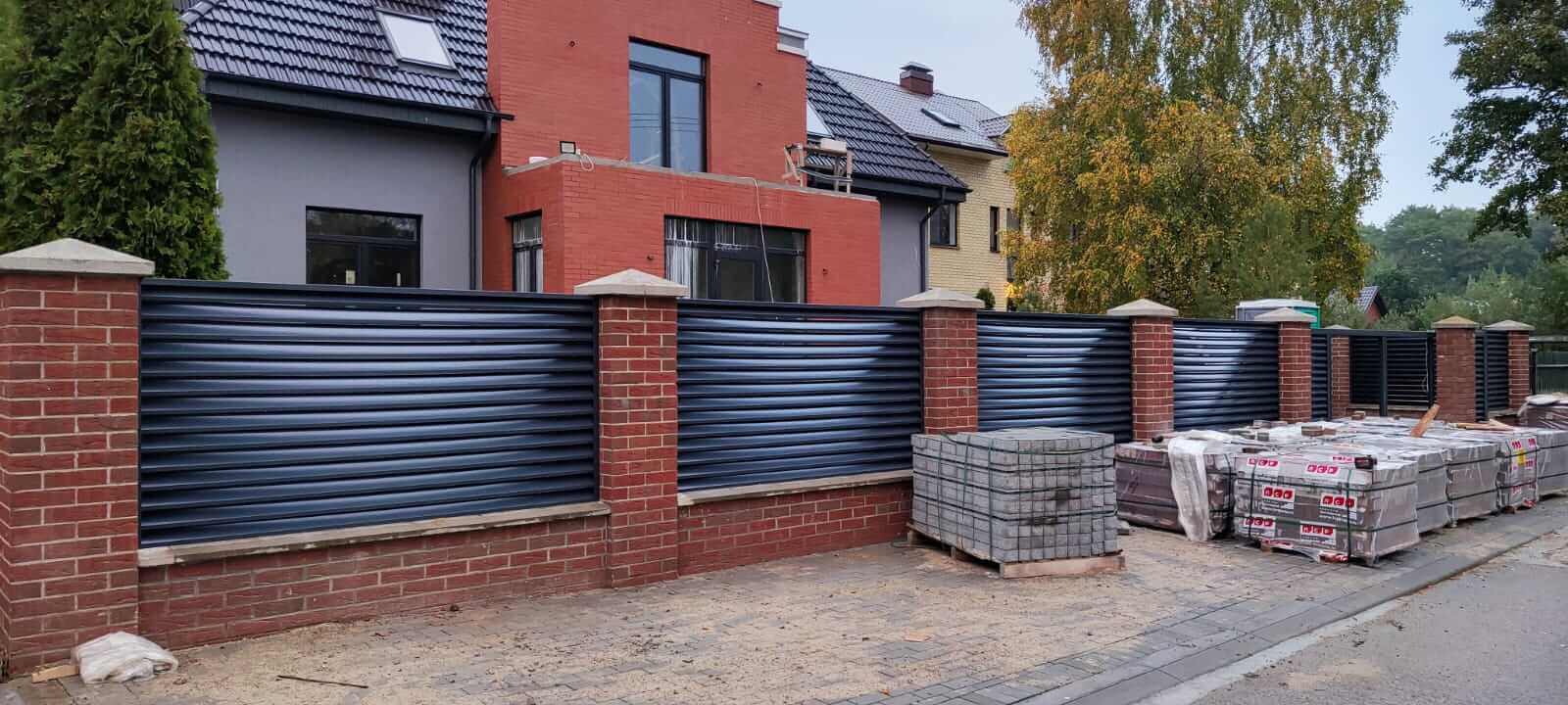 забор-жалюзи с ламелями эко-z ral7024 серый графит фото14 в Новочеркасске