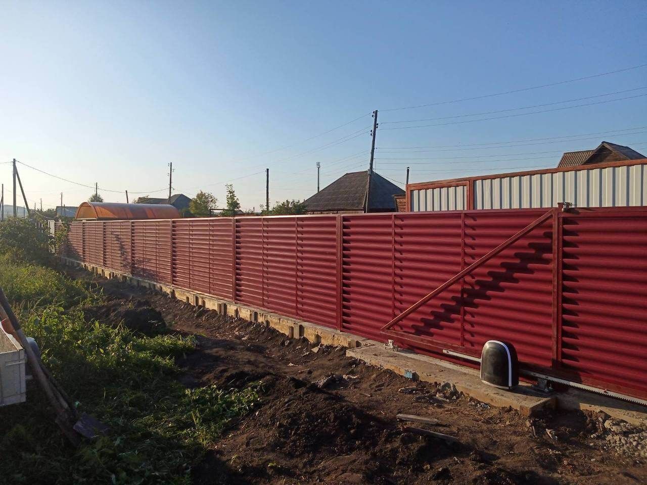Забор-жалюзи 44м RAL3005/3005 Красное Вино двусторонний фото 3 в Новочеркасске