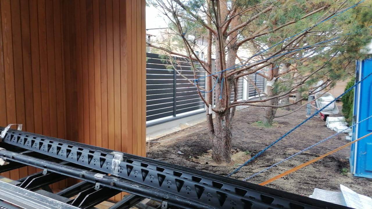 Забор-ранчо из металлопланкена 36м RAL7024 Серый Графит фото 2 в Новочеркасске