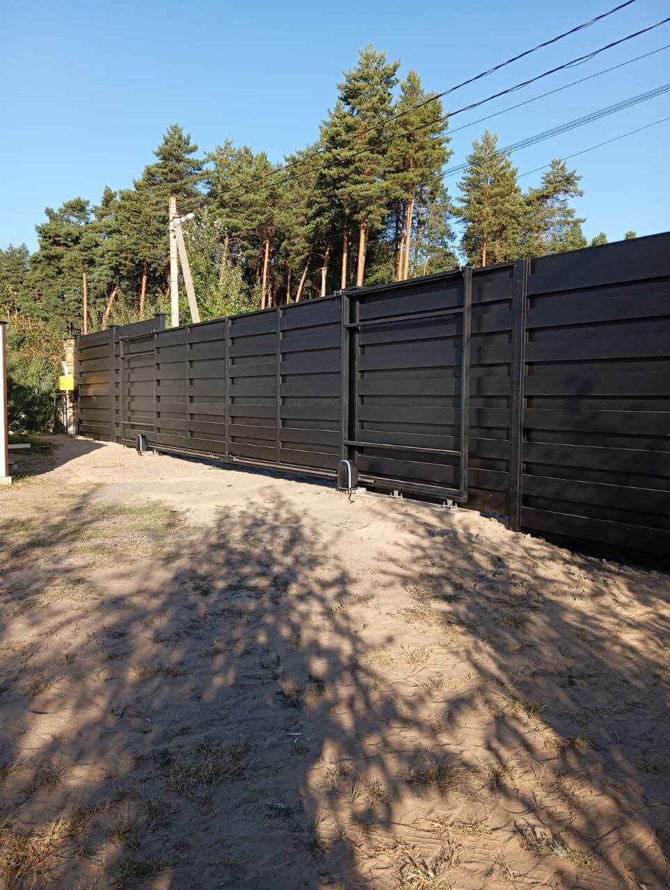 Забор-ранчо из металлопланкена 37м RAL9005 Черный МАТТЕ фото 2 в Новочеркасске