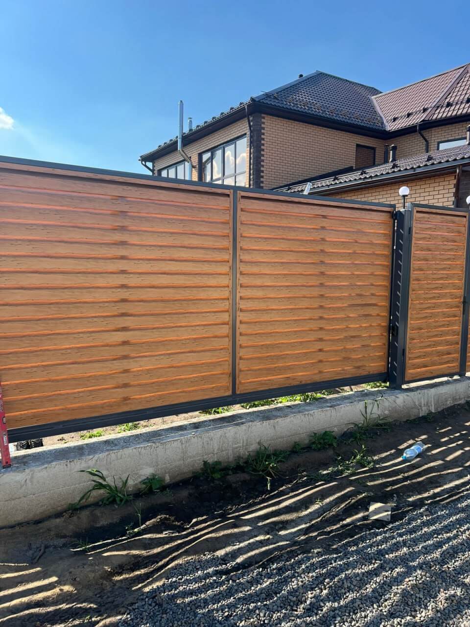Забор-жалюзи из ламелей Хай-Тек 57м Кипарис 2xPrintech двусторонний фото 3 в Новочеркасске